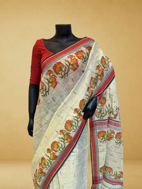 Mohar Signature Mohar Jhumko Jaba print Cotton Saree-1